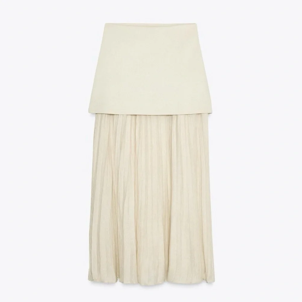 ZARA COMBINED KNIT SKIRT